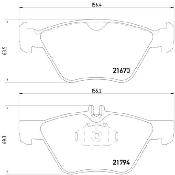 TEXTAR Ön Fren Balatası - Komp 210 - Kod TEX2167001 - OEM A0044200320 ürün görseli