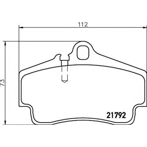 TEXTAR Arka Fren Balatası - 911 - Kod TEX2179203 - OEM 99635298000 ürün görseli