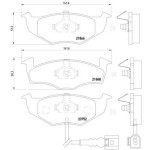 TEXTAR Fren Balatası - Ön-fişli Awy-azq Skoda Fabia 1.2 - Kod TEX2186801 - OEM 6Q0698151B