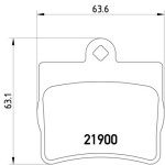 TEXTAR Arka Fren Balatası - Komple 202 - Kod TEX2190003 - OEM A0024205120