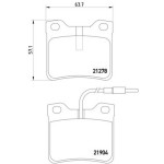 TEXTAR Arka Fren Balatası - 638 - Kod TEX2190403 - OEM A0034200020