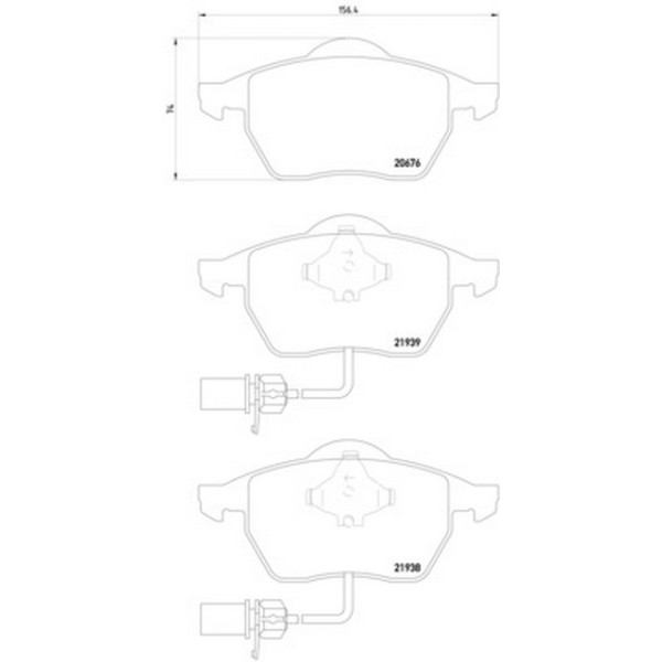 TEXTAR Fren Balatası - Ön-fişli Aeb-afn-avf-awt-bre Volkswagen Passat 4-a4-a6 1.8t-1.9tdi-2.0tdi - Kod TEX2193801 - OEM 4B0698151N