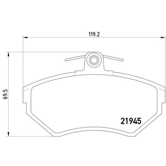 TEXTAR Fren Balatası - Ön-fişsiz Aft-ahw-1y Volkswagen Polo 3 - Volkswagen Polo Classic - Volkswagen Caddy 2 1.6-1.9tdi - Kod TEX2194502 - OEM 6N0698151A ürün görseli