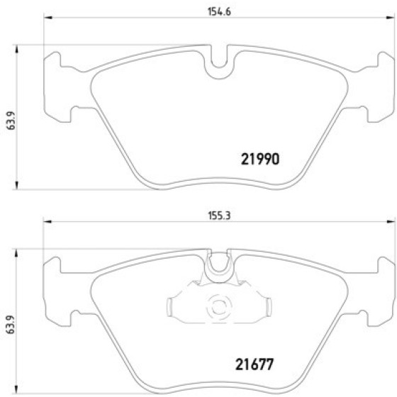 TEXTAR Ön Fren Balatası - E39 - Kod TEX2199003 - OEM 34116761277 ürün görseli
