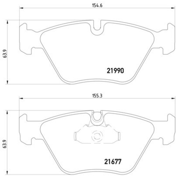TEXTAR Ön Fren Balatası - E39 - Kod TEX2199003 - OEM 34116761277