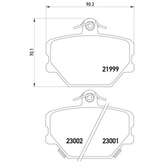 TEXTAR Ön Fren Balatası - For Two Smart - Kod TEX2199901 - OEM A4514210110 ürün görseli