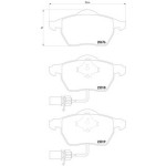 TEXTAR Fren Balatası - Ön-fişli Aeb-afn-avf-awt-bre Volkswagen Passat 4-a4-a6 1.8t-1.9tdi-2.0tdi - Kod TEX2301802 - OEM 8E0698151K