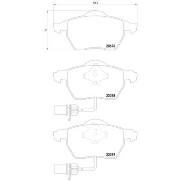 TEXTAR Fren Balatası - Ön-fişli Aeb-afn-avf-awt-bre Volkswagen Passat 4-a4-a6 1.8t-1.9tdi-2.0tdi - Kod TEX2301802 - OEM 8E0698151K