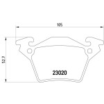 TEXTAR Arka Fren Balatası - 638 611 - Kod TEX2302001 - OEM A0004214210