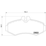 TEXTAR Ön Fren Balatası - 638 601 - Kod TEX2302201 - OEM A0004214110