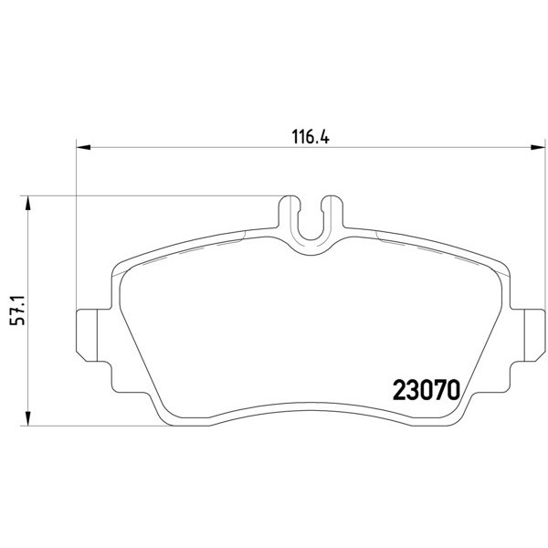 TEXTAR Ön Fren Balatası - 168 - Kod TEX2307003 - OEM A1684201320