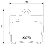 TEXTAR Arka Fren Balatası - 220 - Kod TEX2307801 - OEM A0044209420