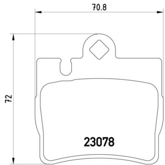 TEXTAR Arka Fren Balatası - 220 - Kod TEX2307801 - OEM A0044209420 ürün görseli