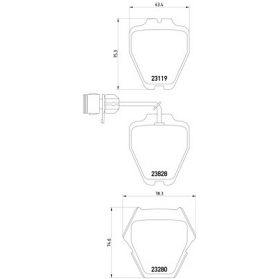 TEXTAR Fren Balatası - Ön-fişli Apr-aqg A8 2.8-3.7 - Kod TEX2311901 - OEM 4D0698151R ürün görseli