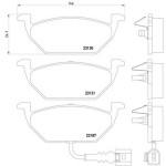 TEXTAR Fren Balatası - Ön-fişli Akl-agr-blf-bse Volkswagen Golf 4 - Volkswagen Golf 5 1.6-1.6fsi-1.9tdi - Kod TEX2313101 - OEM 1J0698151E