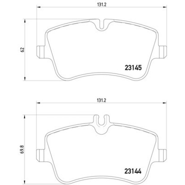 TEXTAR Ön Fren Balatası - 2001 - Kod TEX2314401 - OEM A0034205920