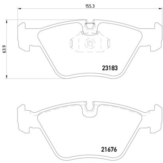 TEXTAR Ön Fren Balatası - E46-83 - Kod TEX2318302 - OEM 34116750148 ürün görseli