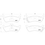 TEXTAR Arka Fren Balatası - 163 - Kod TEX2319002 - OEM A1634200520