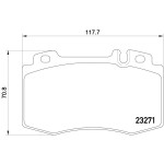TEXTAR Ön Fren Balatası - Kod TEX2327102 - OEM A1634201020