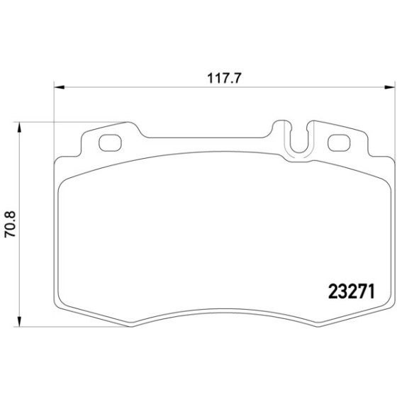 TEXTAR Ön Fren Balatası - Kod TEX2327102 - OEM A1634201020 ürün görseli