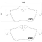 TEXTAR Ön Fren Balatası - Kod TEX2328101 - OEM 34116770332