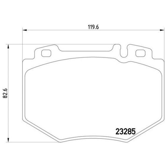 TEXTAR Ön Fren Balatası - 220 - Kod TEX2328501 - OEM A0044200620 ürün görseli