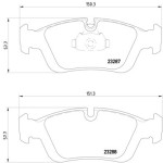 TEXTAR Ön Fren Balatası - E36-46 - Kod TEX2328702 - OEM 34116761244