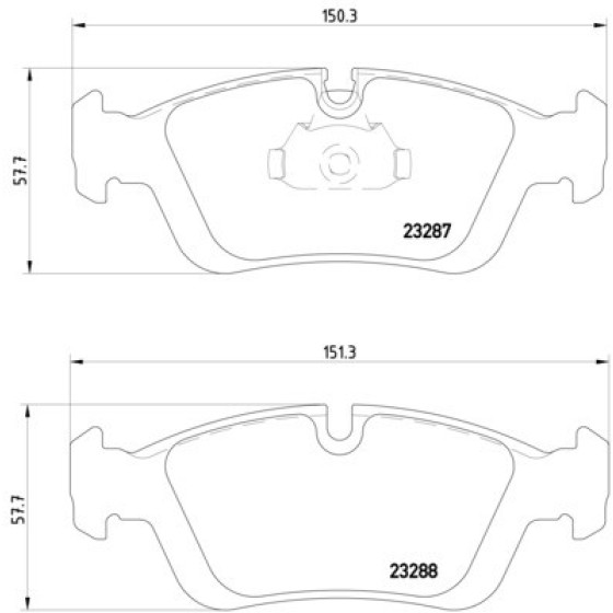 TEXTAR Ön Fren Balatası - E36-46 - Kod TEX2328702 - OEM 34116761244 ürün görseli