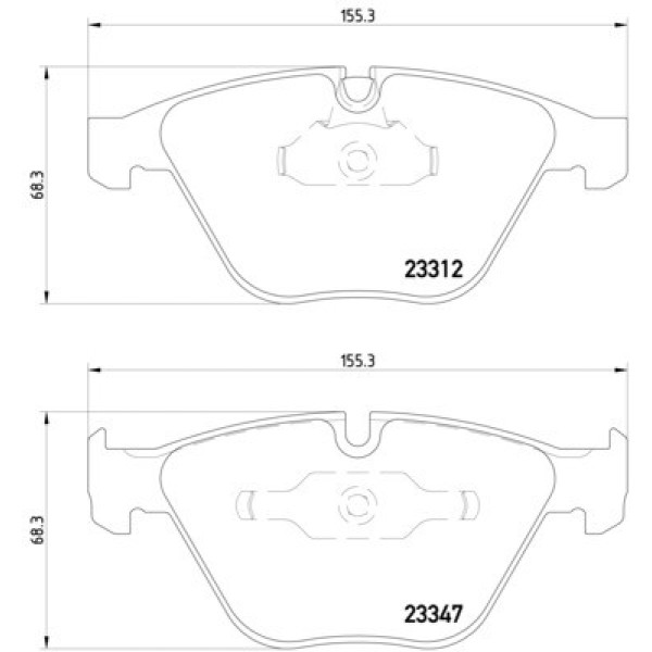 TEXTAR Ön Fren Balatası - E90-m3 / E92 E60-65 - Kod TEX2331208 - OEM 34116794916
