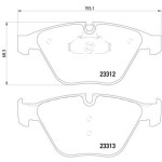 TEXTAR Ön Fren Balatası - E90-m3 / E92 E60-65 - Kod TEX2331211 - OEM 34116794916