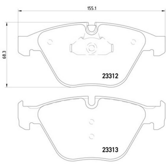 TEXTAR Ön Fren Balatası - E90-m3 / E92 E60-65 - Kod TEX2331211 - OEM 34116794916 ürün görseli