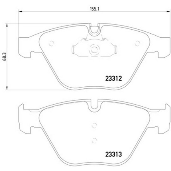 TEXTAR Ön Fren Balatası - E90-m3 / E92 E60-65 - Kod TEX2331211 - OEM 34116794916