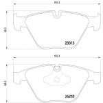 TEXTAR Ön Fren Balatası - E90 2007 - Kod TEX2331301 - OEM 34116780711