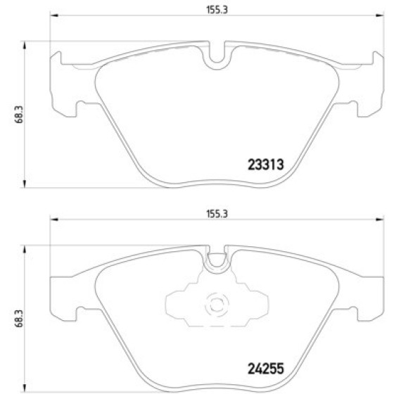 TEXTAR Ön Fren Balatası - E90 2007 - Kod TEX2331301 - OEM 34116780711 ürün görseli