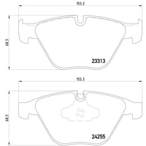 TEXTAR Ön Fren Balatası - E90 2007 - Kod TEX2331301 - OEM 34116780711