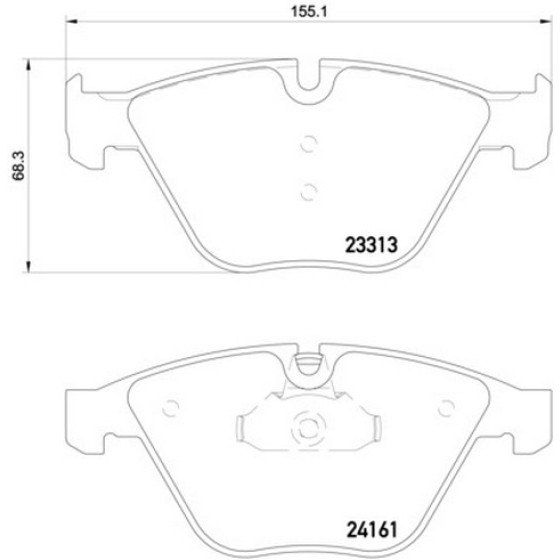 TEXTAR Ön Fren Balatası - E92-93 E84-90 2007 - Kod TEX2331303 - OEM 34116794917 ürün görseli