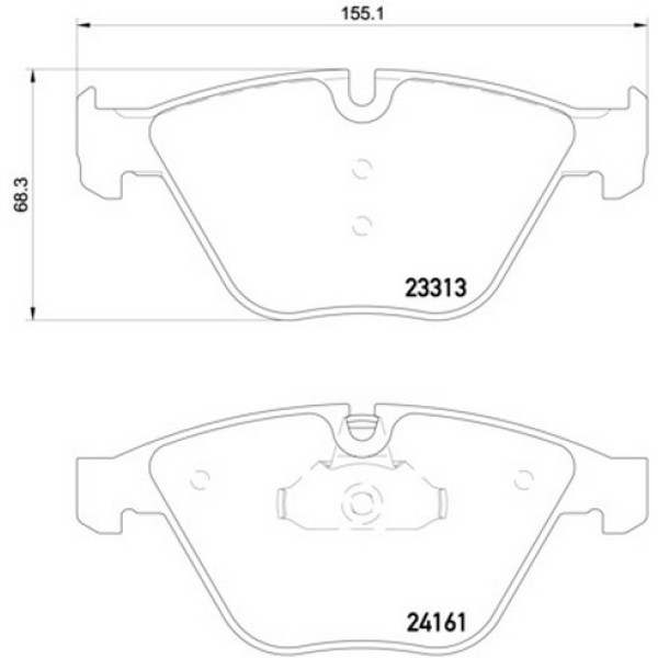 TEXTAR Ön Fren Balatası - E92-93 E84-90 2007 - Kod TEX2331303 - OEM 34116794917