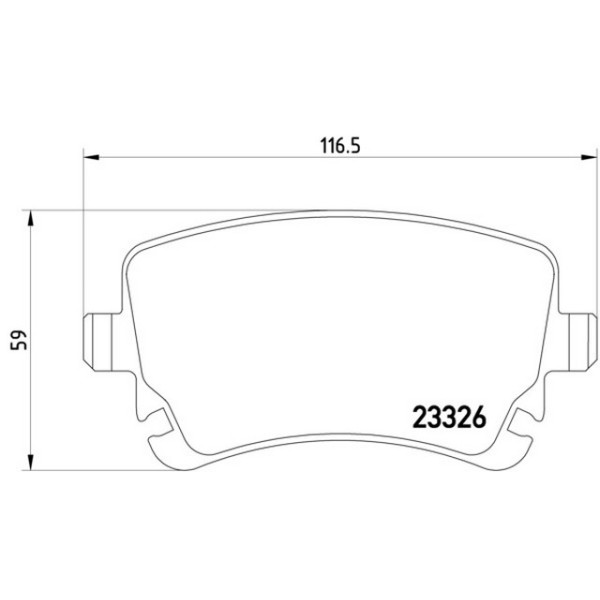 TEXTAR Fren Balatası - Arka-fişsiz Auk A6 3.2fsi - Kod TEX2332601 - OEM 8E0698451C