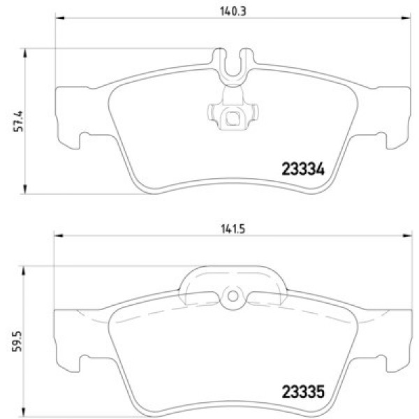 TEXTAR Arka Fren Balatası - Kod TEX2333403 - OEM A0044204420
