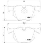 TEXTAR Arka Fren Balatası - E65 - Kod TEX2344702 - OEM 34216761285