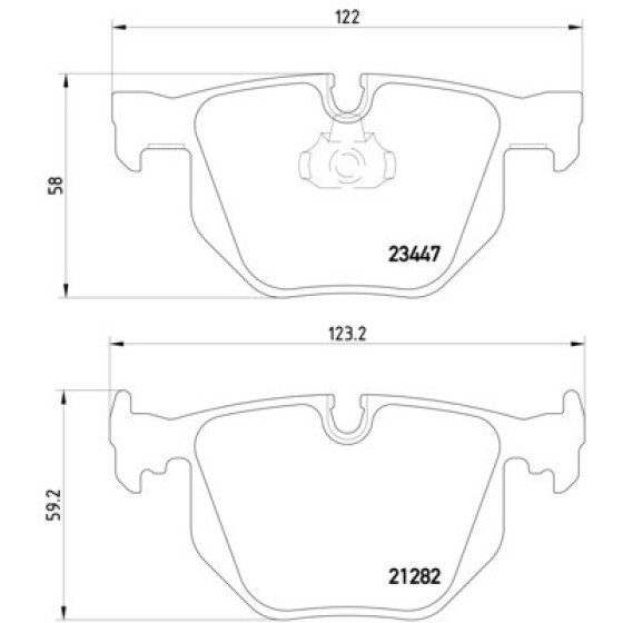 TEXTAR Arka Fren Balatası - E65 - Kod TEX2344702 - OEM 34216761285 ürün görseli