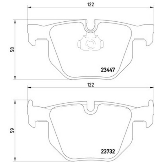 TEXTAR Arka Fren Balatası - Kod TEX2344704 - OEM 34216776937 ürün görseli
