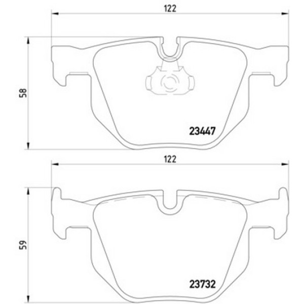 TEXTAR Arka Fren Balatası - Kod TEX2344704 - OEM 34216776937