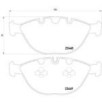 TEXTAR Ön Fren Balatası - 4.6-4.8 745D E53-65 - Kod TEX2344801 - OEM 34116761282