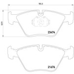 TEXTAR Ön Fren Balatası - Kod TEX2347402 - OEM 34112282995