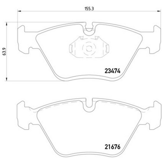 TEXTAR Ön Fren Balatası - Kod TEX2347402 - OEM 34112282995 ürün görseli