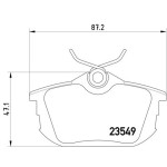 TEXTAR Arka Fren Balatası - For Four Smart - Kod TEX2354901 - OEM A4544201020