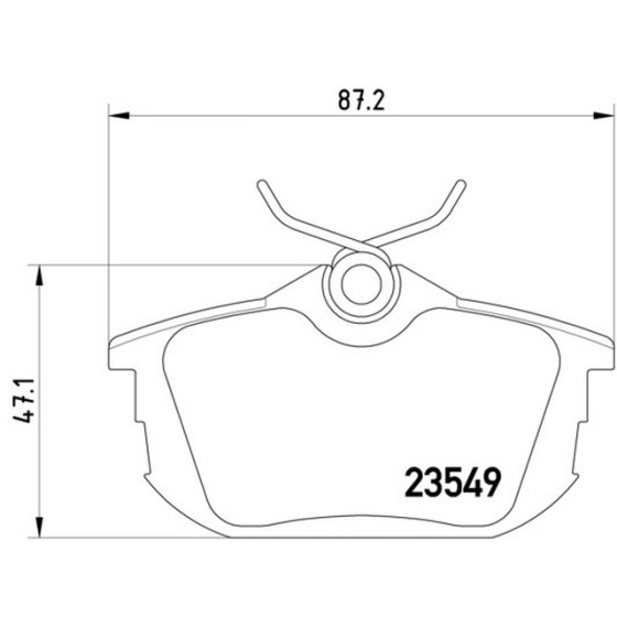 TEXTAR Arka Fren Balatası - For Four Smart - Kod TEX2354901 - OEM A4544201020 ürün görseli