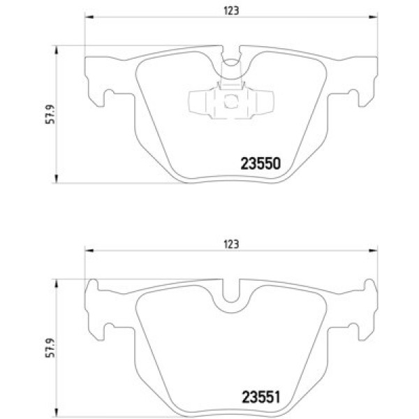 TEXTAR Arka Fren Balatası - E84-90 - Kod TEX2355001 - OEM 34216791938