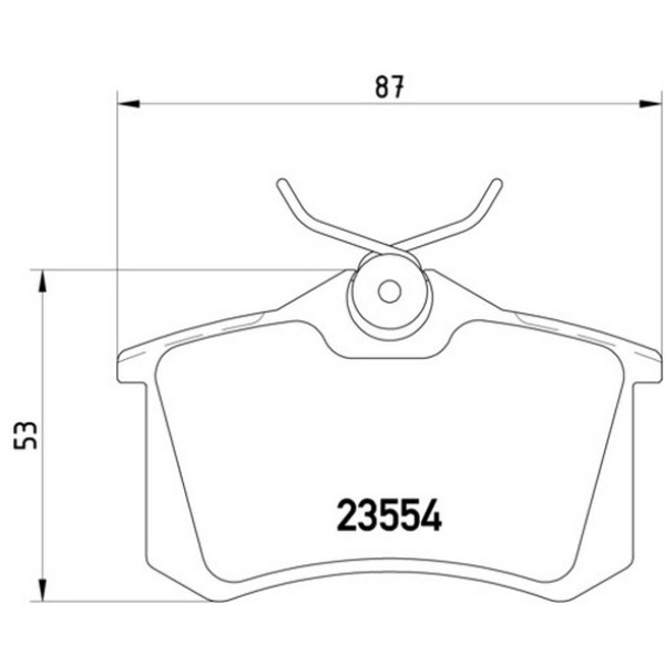 TEXTAR Fren Balatası - Arka-fişsiz Akl-agr-aeb-afn-blf-bse Volkswagen Golf 4 - Volkswagen Golf 5 - Volkswagen Passat 4 1.6-1.6tdi-1.8t-1.9tdi - Kod TEX2355402 - OEM 8E0698451A